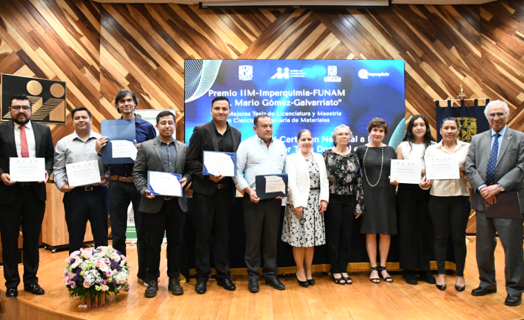 Imperquimia y la UNAM celebran la excelencia académica con la entrega del Premio Ing. Mario Gómez Galvarriato