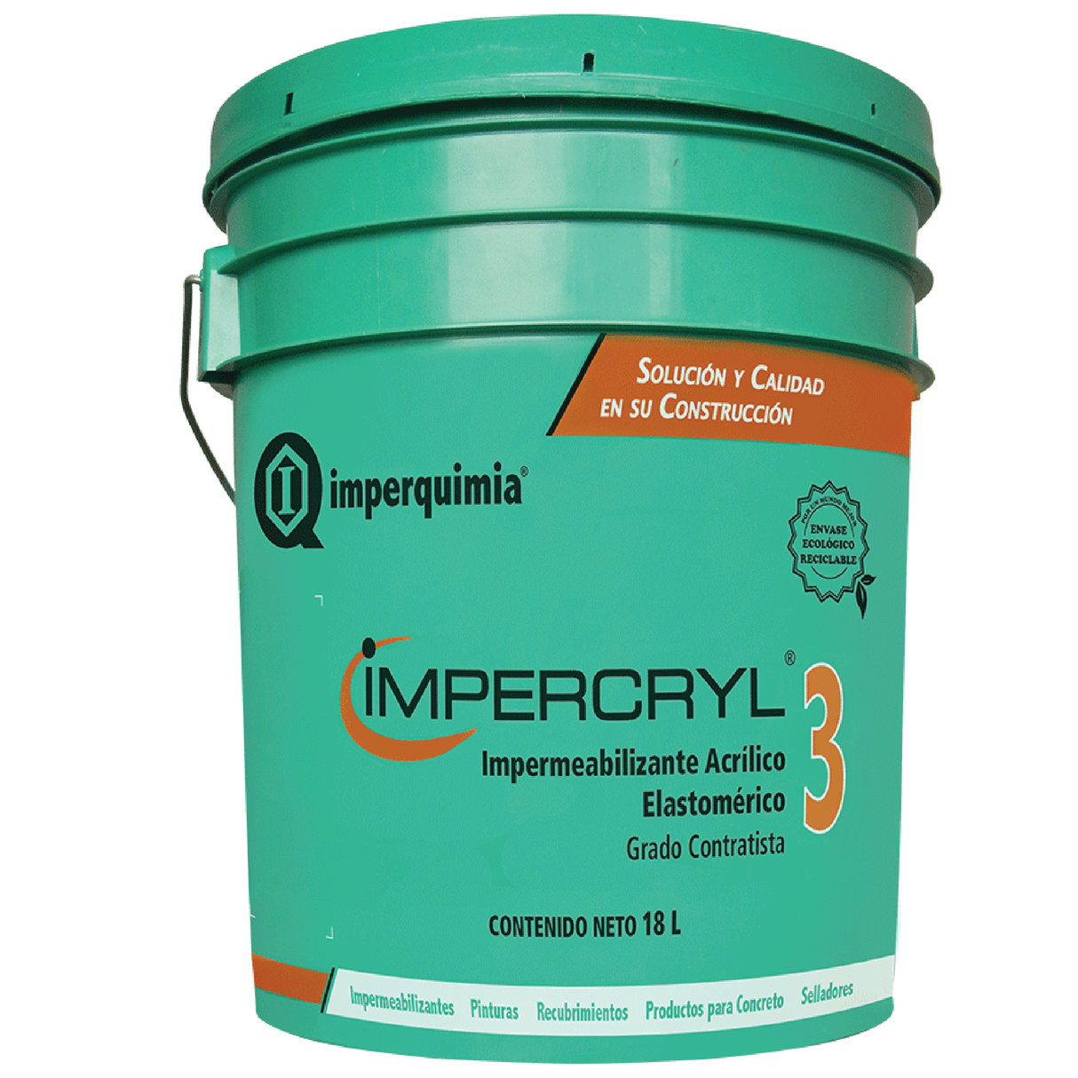 Impermeabilizante Acrílico grado Contratista IMPERCRYL 3 Rojo 200 L