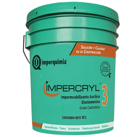 Impermeabilizante Acrílico grado Contratista IMPERCRYL 3 Rojo 200 L