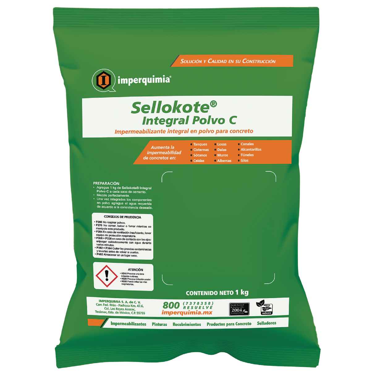Impermeabilizante Integral para Concreto SELLOKOTE INTEGRAL POLVO C Rosa 20 Kg
