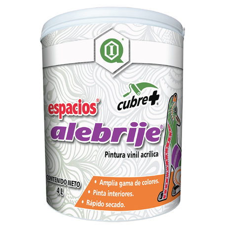 Pintura Vinil Acrílica para Muros ESPACIOS ALEBRIJE Blanco 1 L