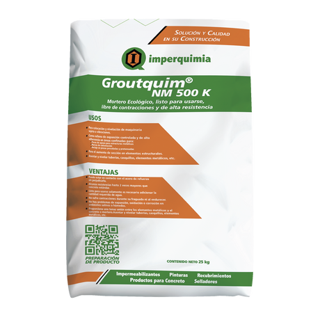 Aditivo Estabilizador GROUTQUIM PAK METÁLICO Fierro 25 Kg